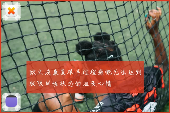 欧文谈康复艰辛过程感慨无法达到极限训练状态的沮丧心情